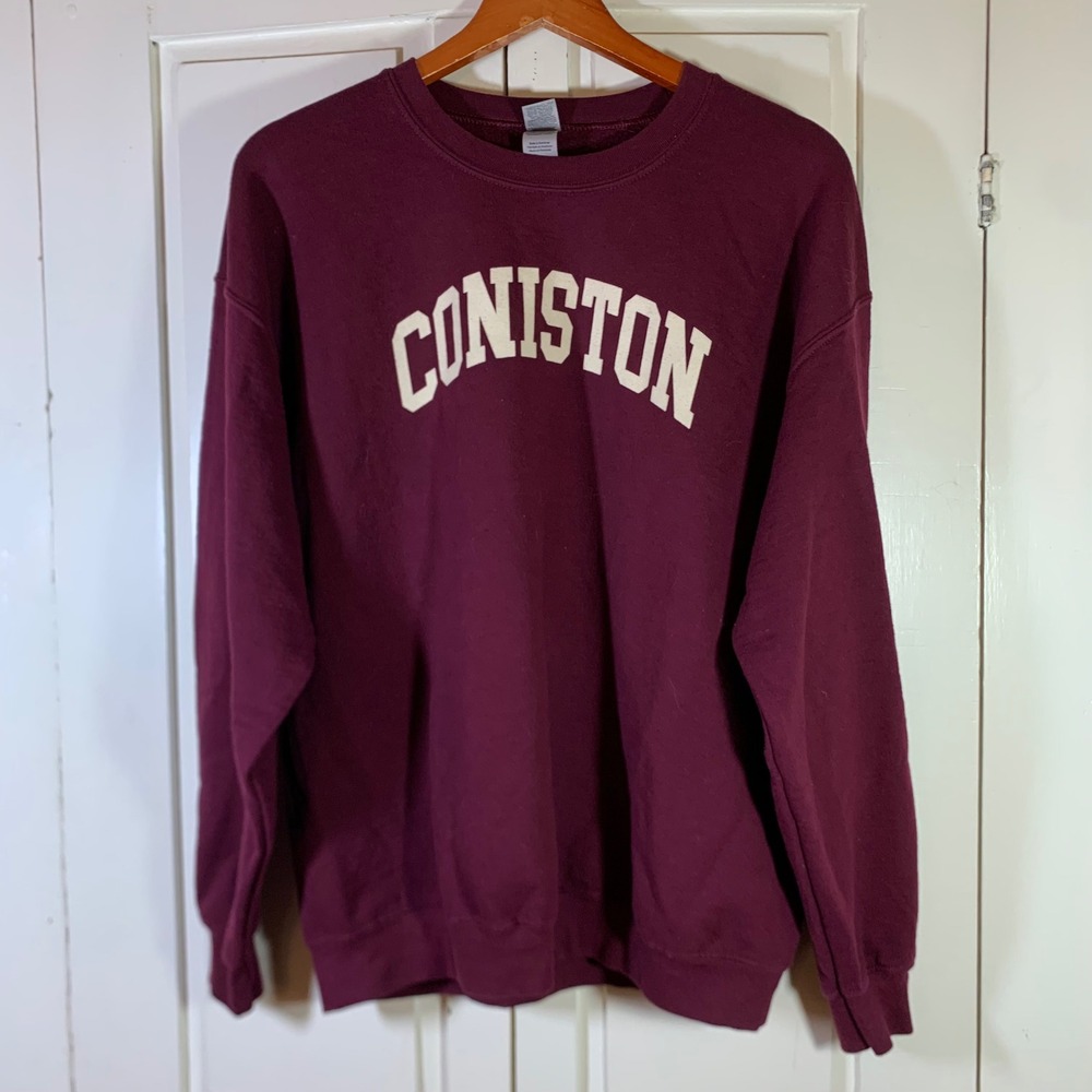 Gildan Heavy Blend Coniston Camp YMCA Maroon Crewneck Sweatshirt Large